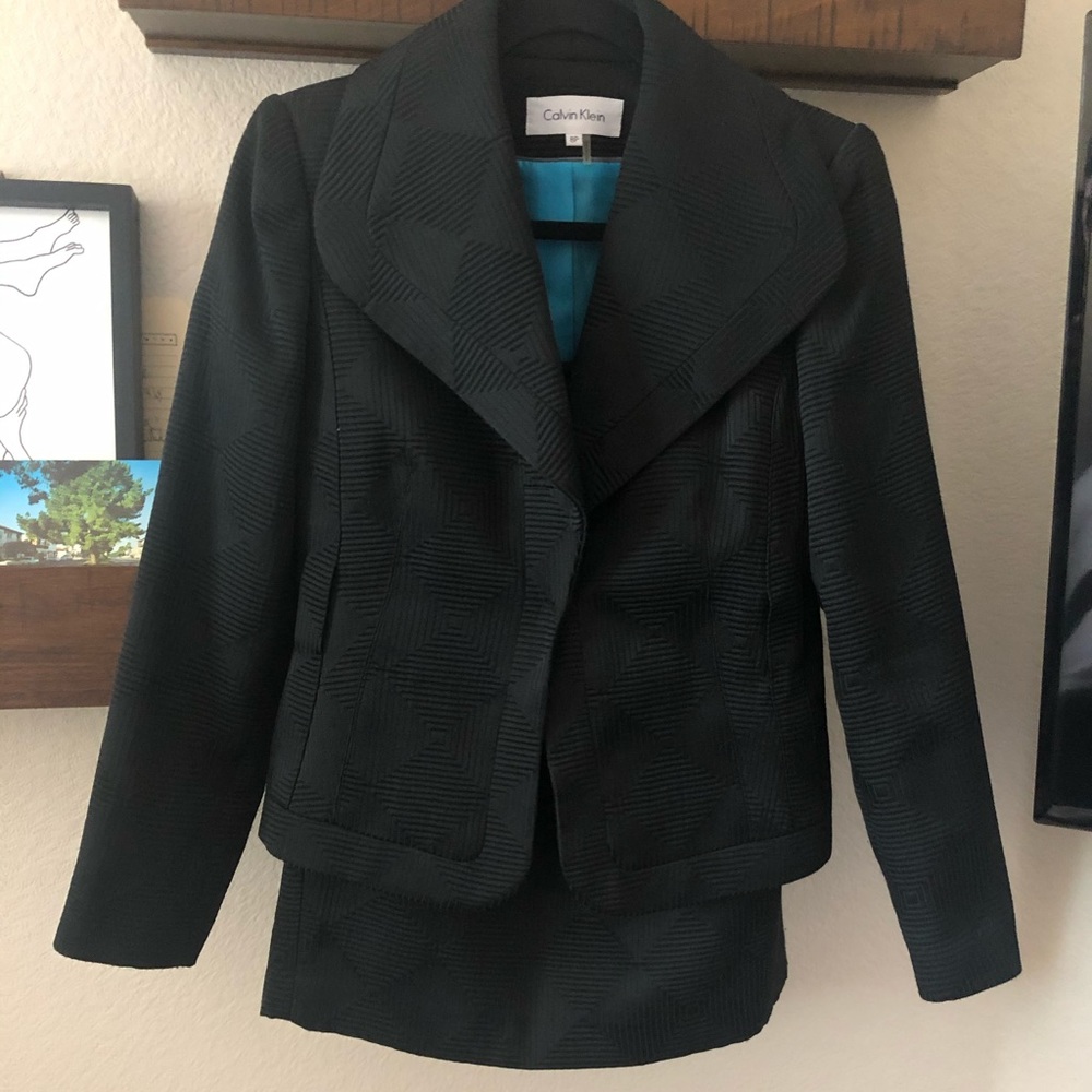 Calvin Klein Blazer + Skirt + Belt